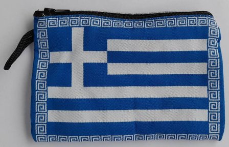 Geld-/Make-up beursje Griekse Vlag