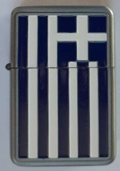 Aansteker Griekse Vlag (Zippo-Style)
