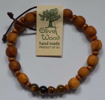 Bracelet Olive Wood Adults Brown