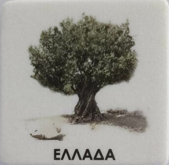 Marble Coaster Olive Tree