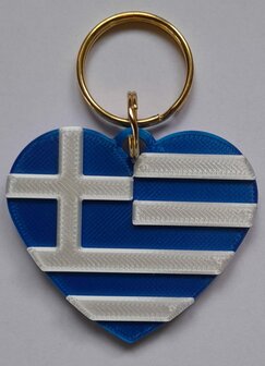 Key Ring Greek Flag