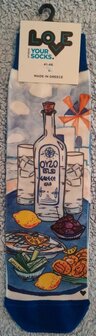 Sokken Ouzo. Maat: 41-46