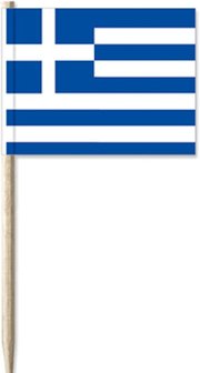 Cocktail Picks Greek Flag