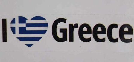 Sticker I Love Greece