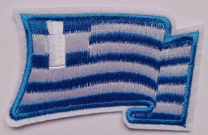 Sew On Application Greek Flag
