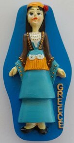 Magnet Griechisches Kostüm