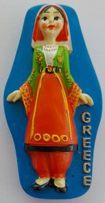 Magnet Griechisches Kostüm