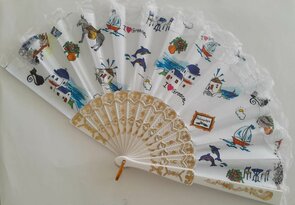 Fan "I Love Greece" Weiß