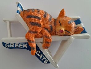 Magneet Poes Garfield Sr. op Ligbed