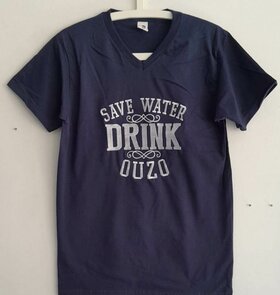T-shirt "Save Water Drink Ouzo"