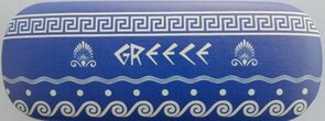 Brillenetui Greece Blau