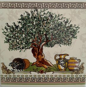 Onderzetter "Olijfboom"