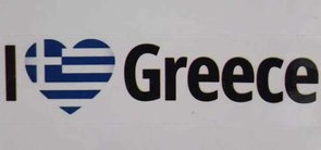 Sticker I Love Greece