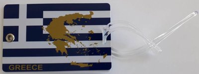 Kofferlabel Griekse Vlag